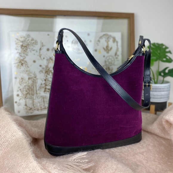 Dooney & Bourke VELVET HoBo VTG - Picture 4 of 14